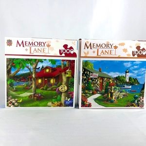 Two Masterpieces Memory Lane 1000 piece puzzles